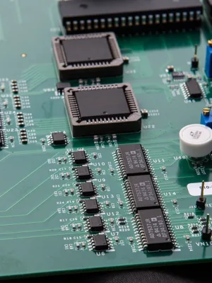 a close up of a circuit board